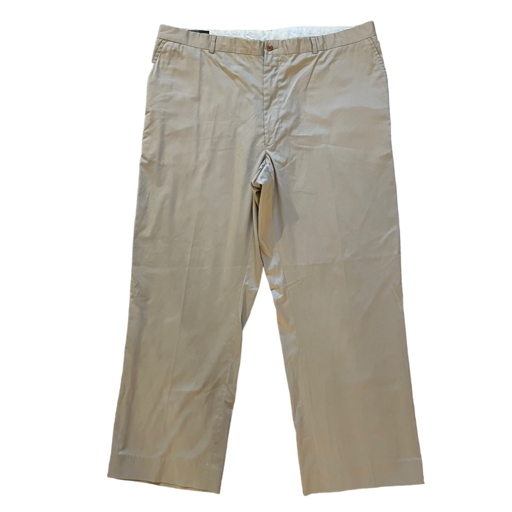 Orvis Mens Khaki Chino Pants Measures 41” x 30” Five Pocket Flat Front Gorpcore